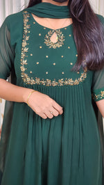 Ethnic Salwar set (Kurti+Dupatta) (10866)