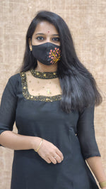 Jewel Neck kurti (9406)c