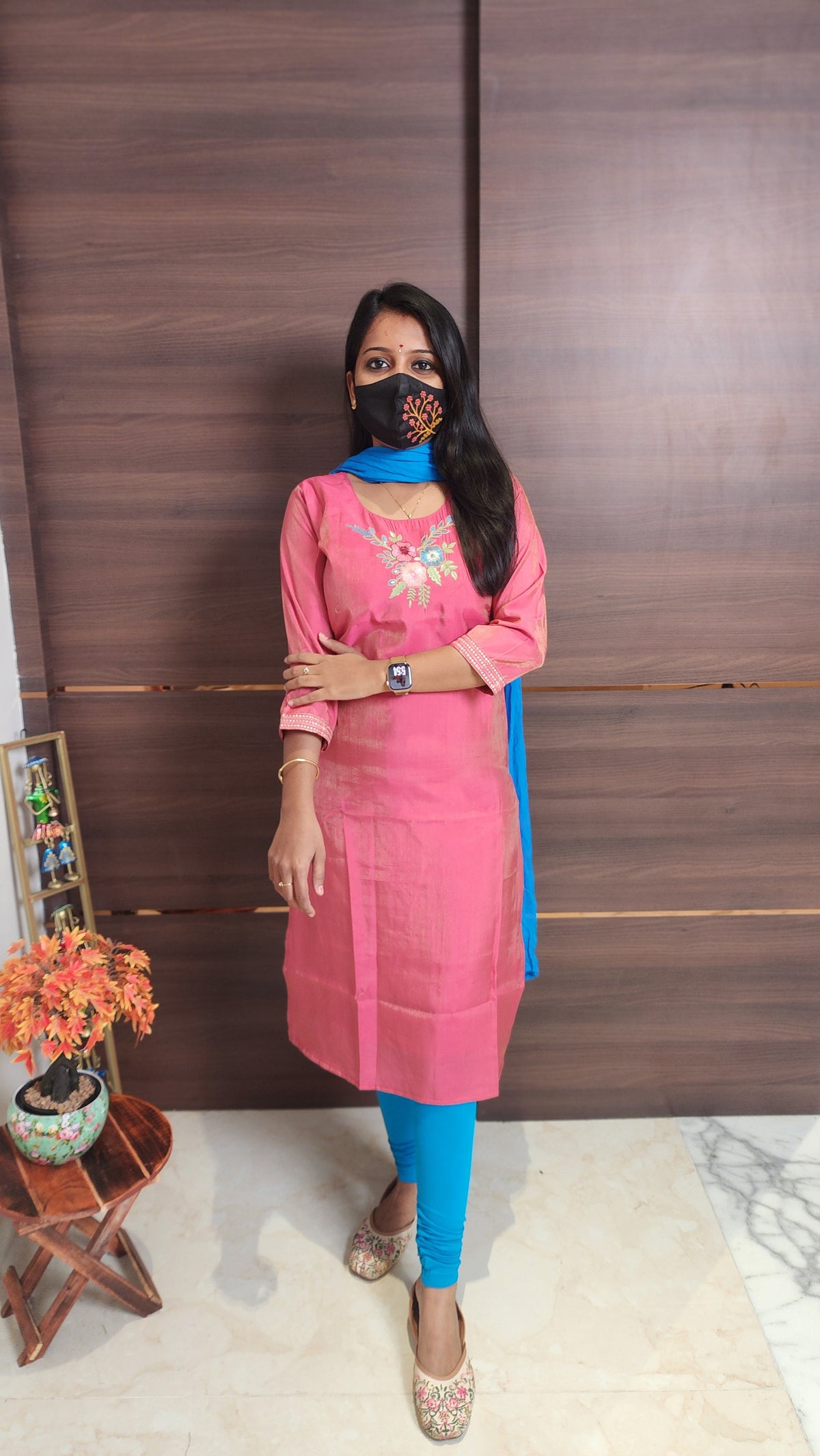 Office Wear kurti-Embroidery kurti (10351)