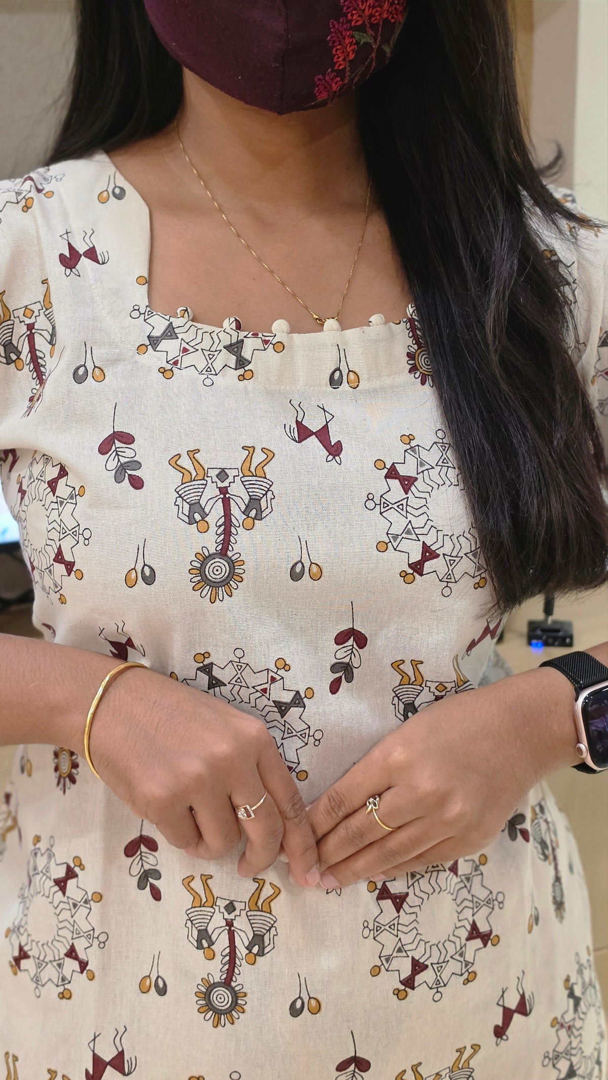 Warli cotton cordset(13520)
