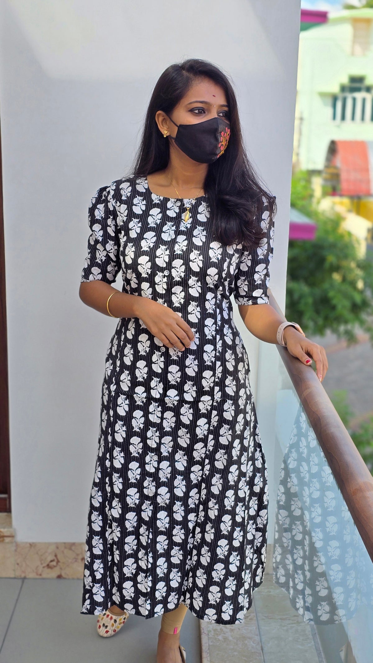 Jaipur A-Line cotton Kurti (3407)