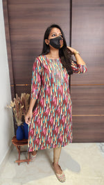 Office Wear kurti-Embroidery kurti(10389)