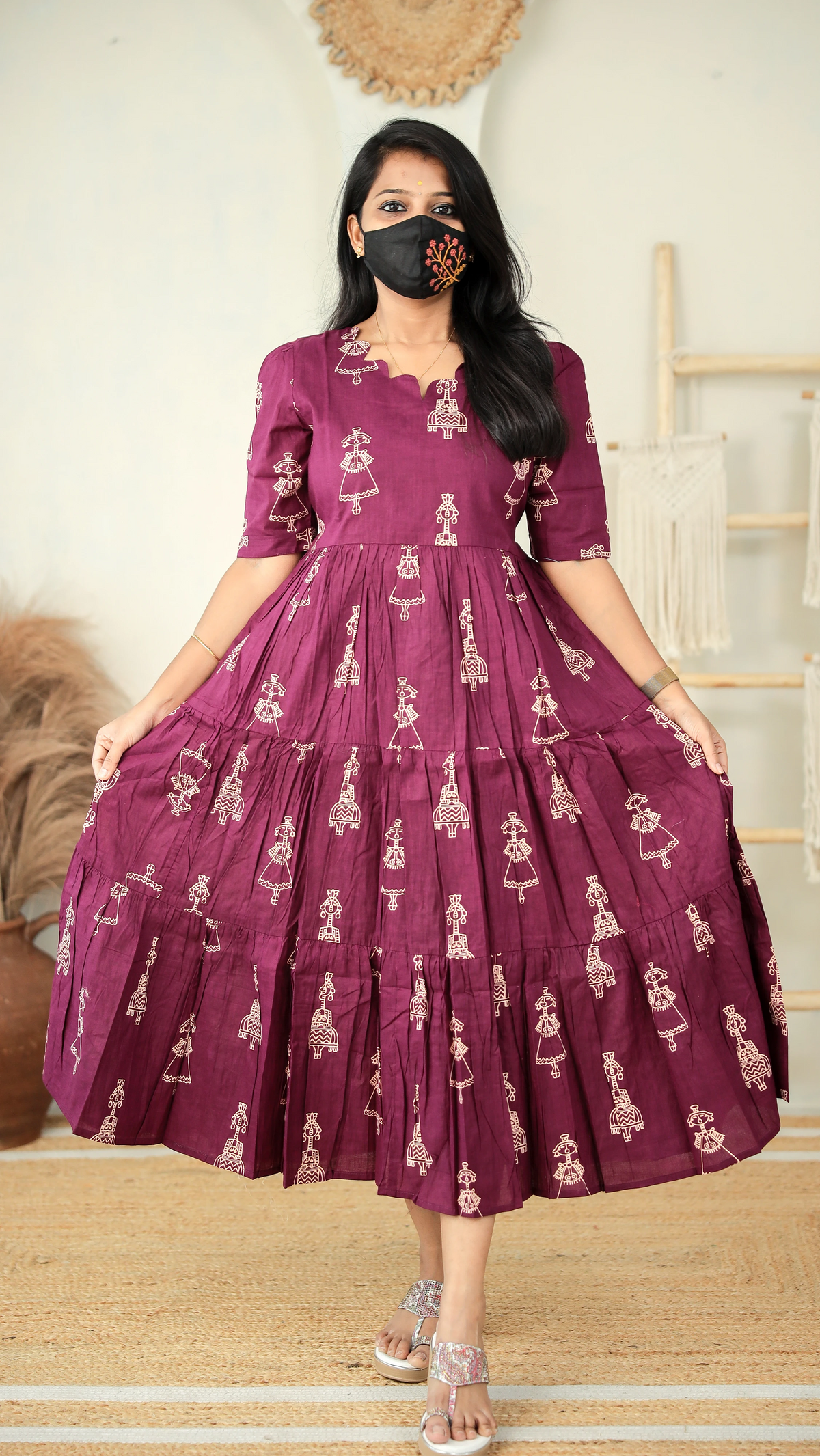 Jaipur Cotton Western Frock for Women – 10573