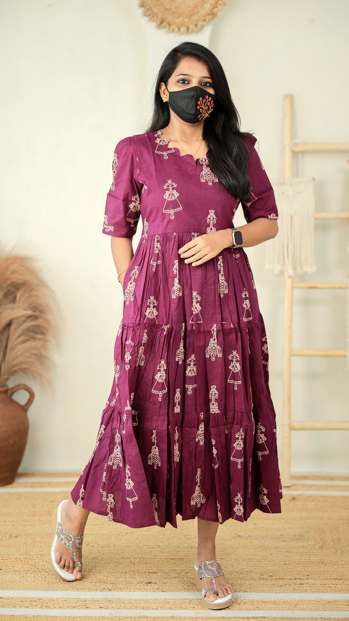 Jaipur Cotton Western Frock for Women – 10573