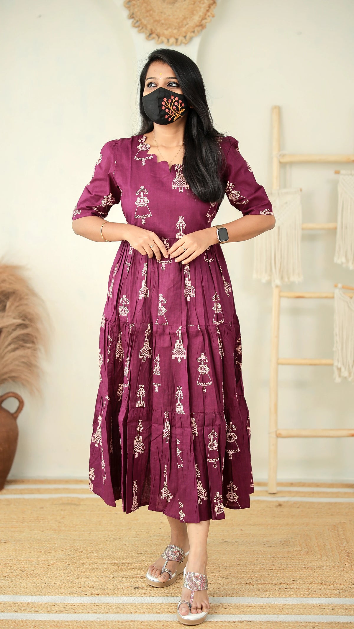 Jaipur Cotton Western Frock for Women – 10573