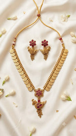 Gold Kasu Necklace Set(13971)