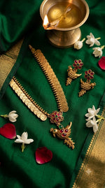 Gold Kasu Necklace Set(13972)