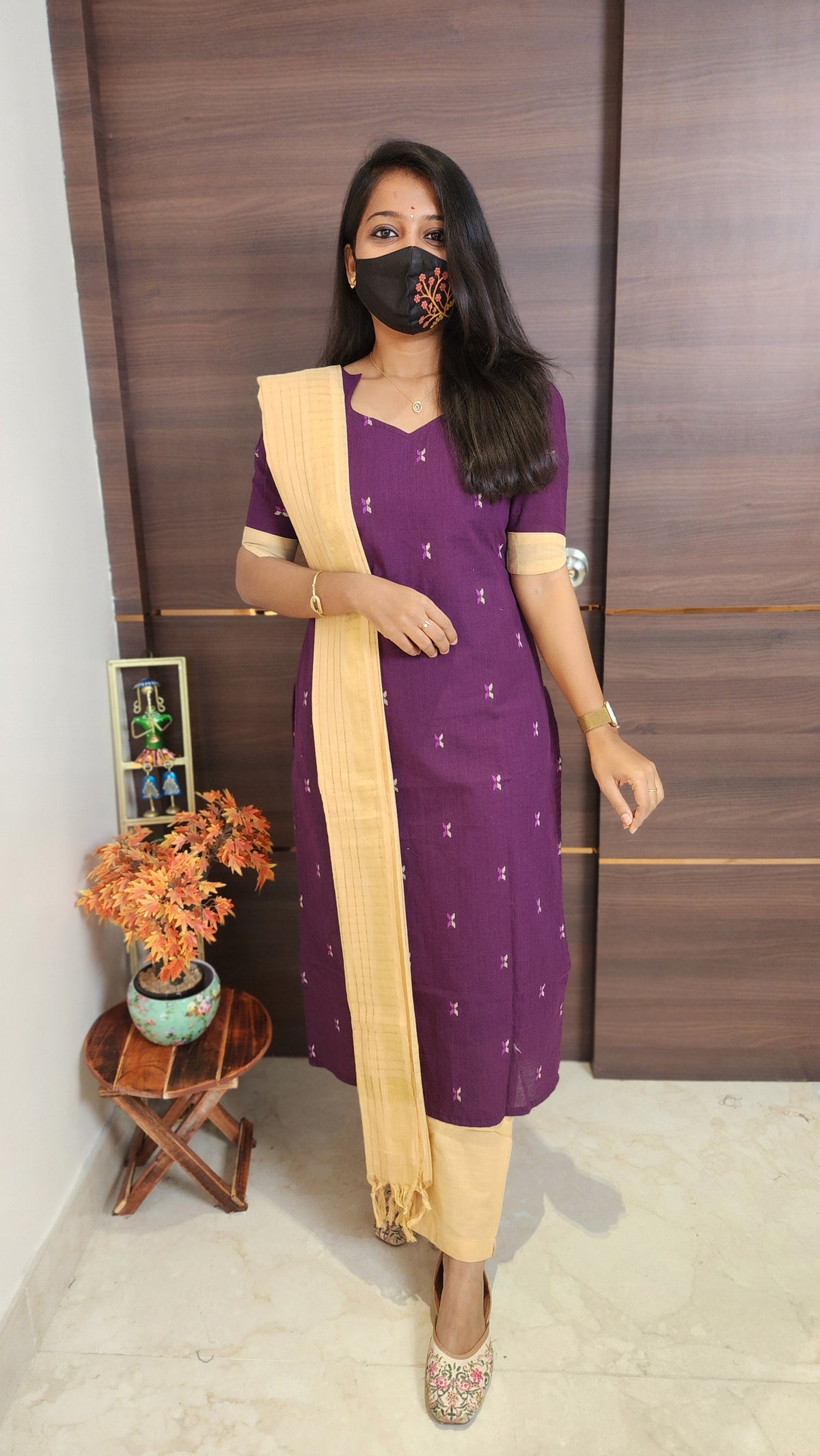 Handloom cotton Salwar Set(10177)