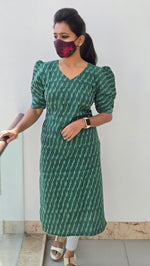 Ikkat Cotton Kurti (2085)