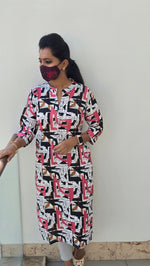 Office Wear Popcorn Kurti (2211)c