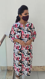 Office Wear Popcorn Kurti (2211)c