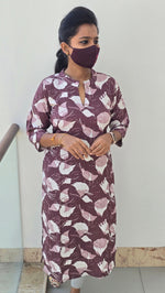 Office Wear Popcorn Kurti (2210)(C)