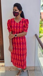 Ikkat Cotton Kurti (2575)