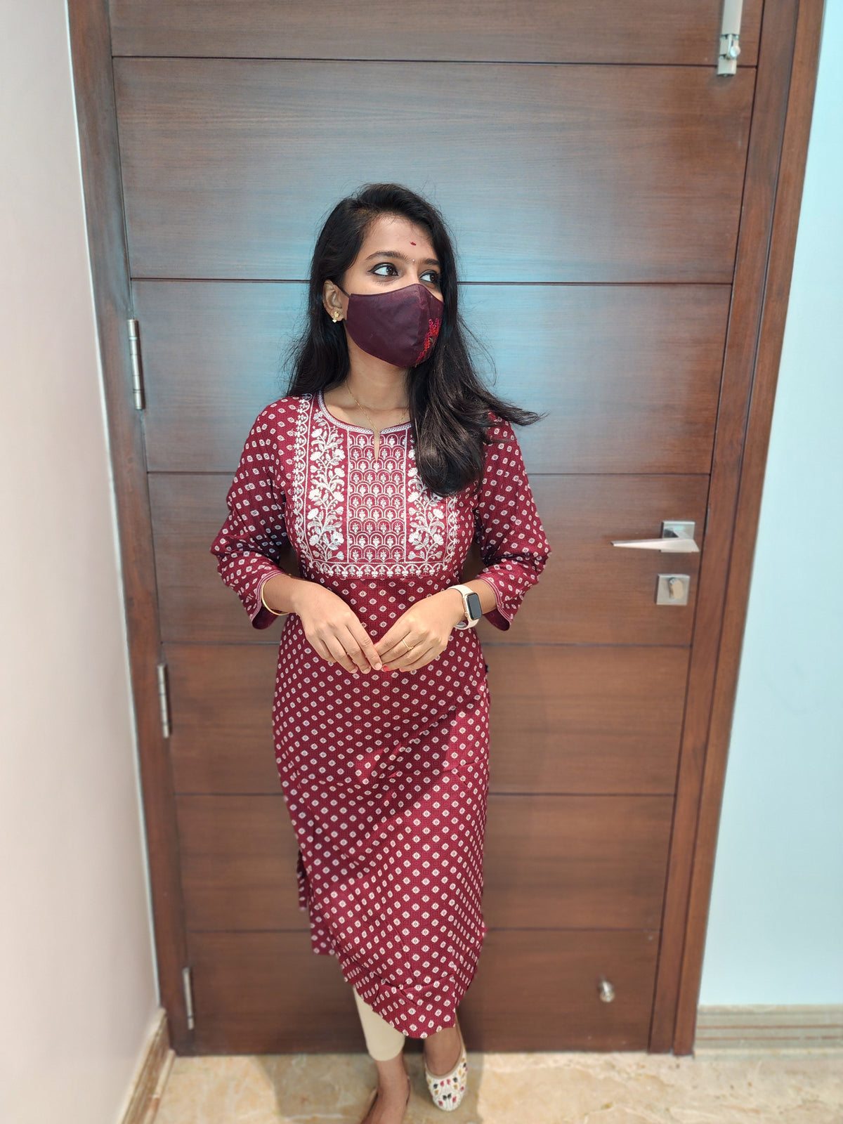 Office Wear Kurti (Embroidery) (3045)