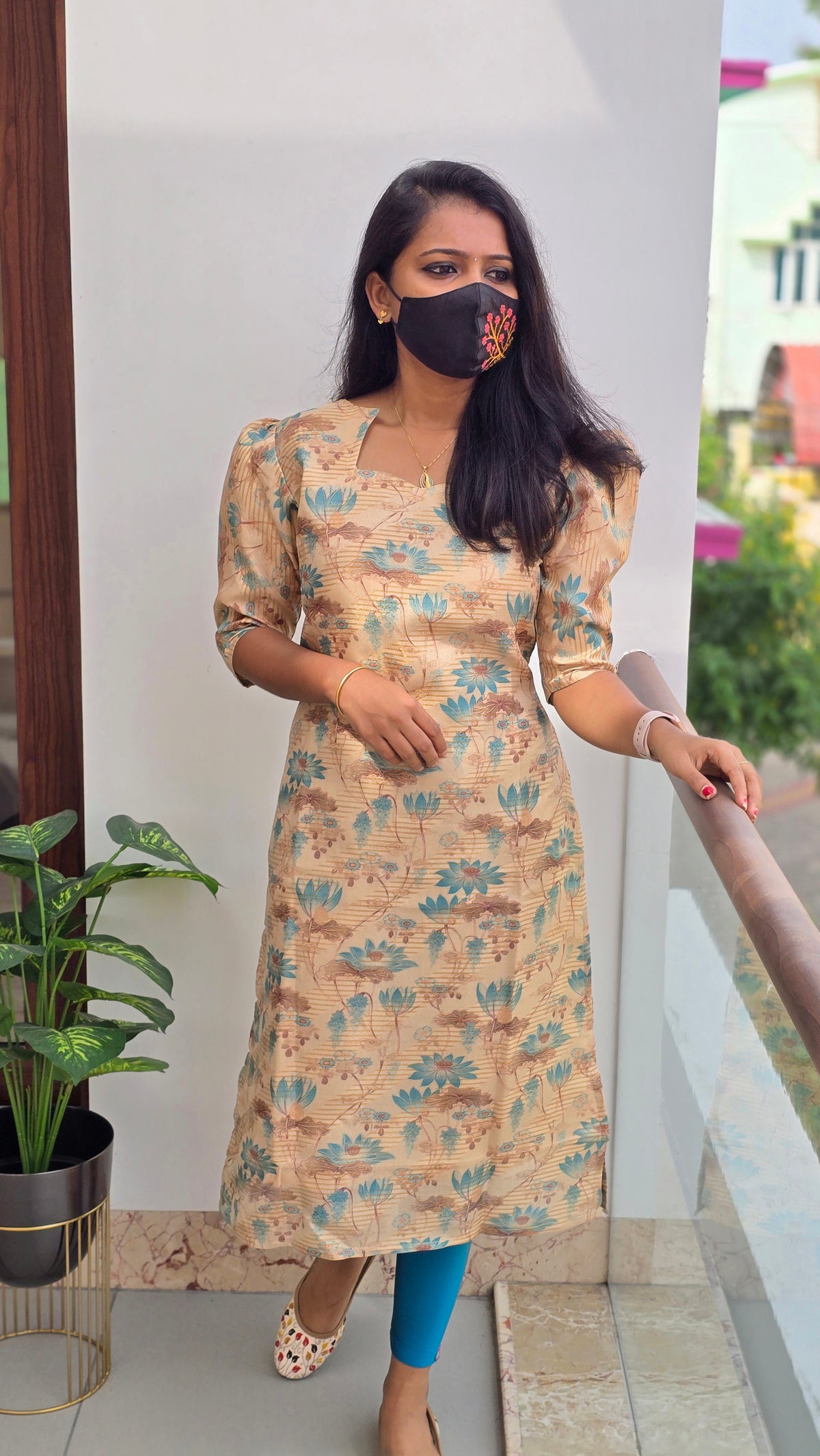 Lush Bloom floral kurti (3243)