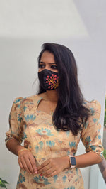 Lush Bloom floral kurti (3243)(c)