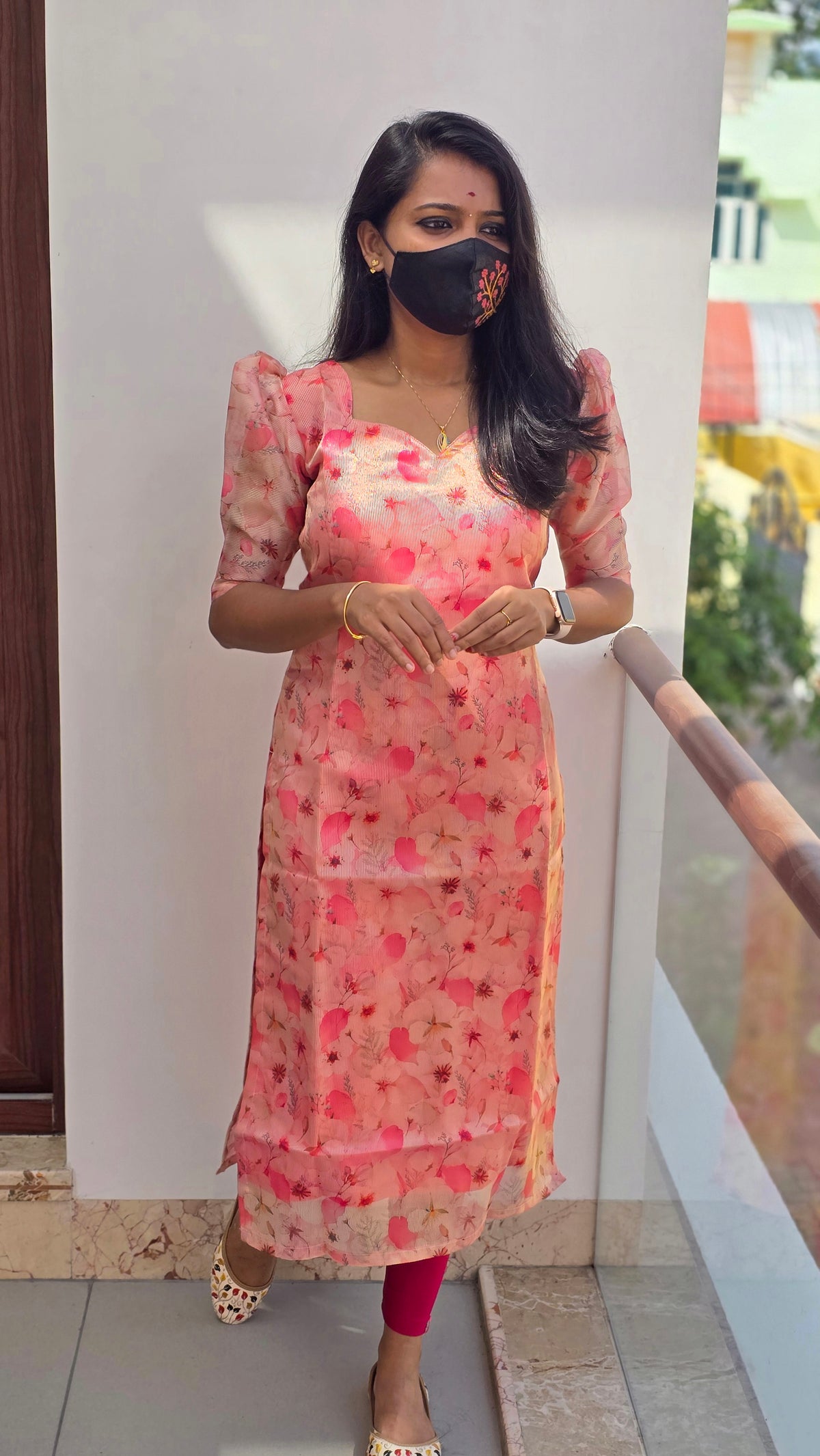 Hibiscus Kurti( 3328)