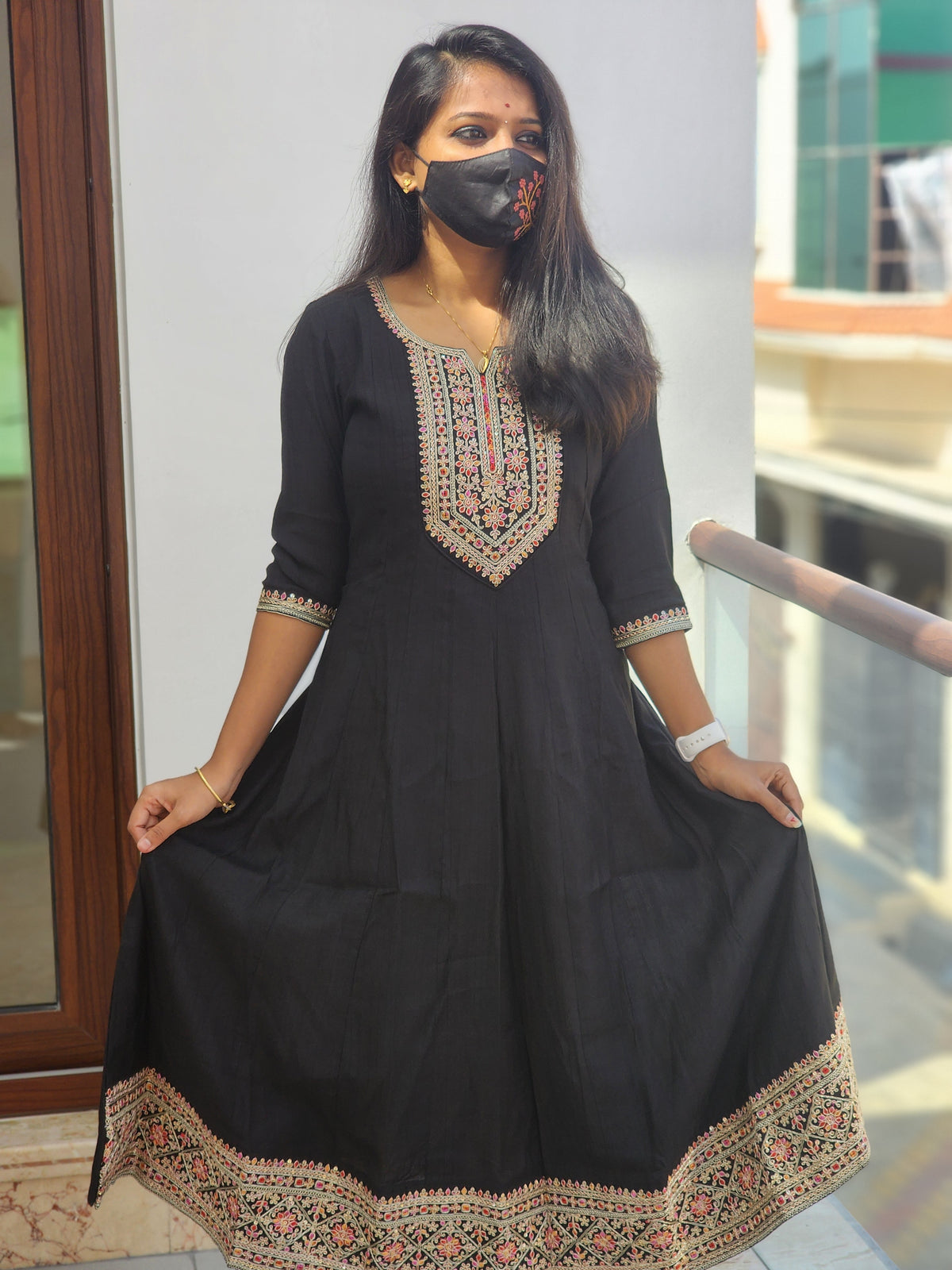 Heavy Flared Anarkali Kurti (3581)C