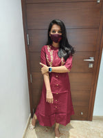 Office Wear Kurti (Embroidery) (3717)