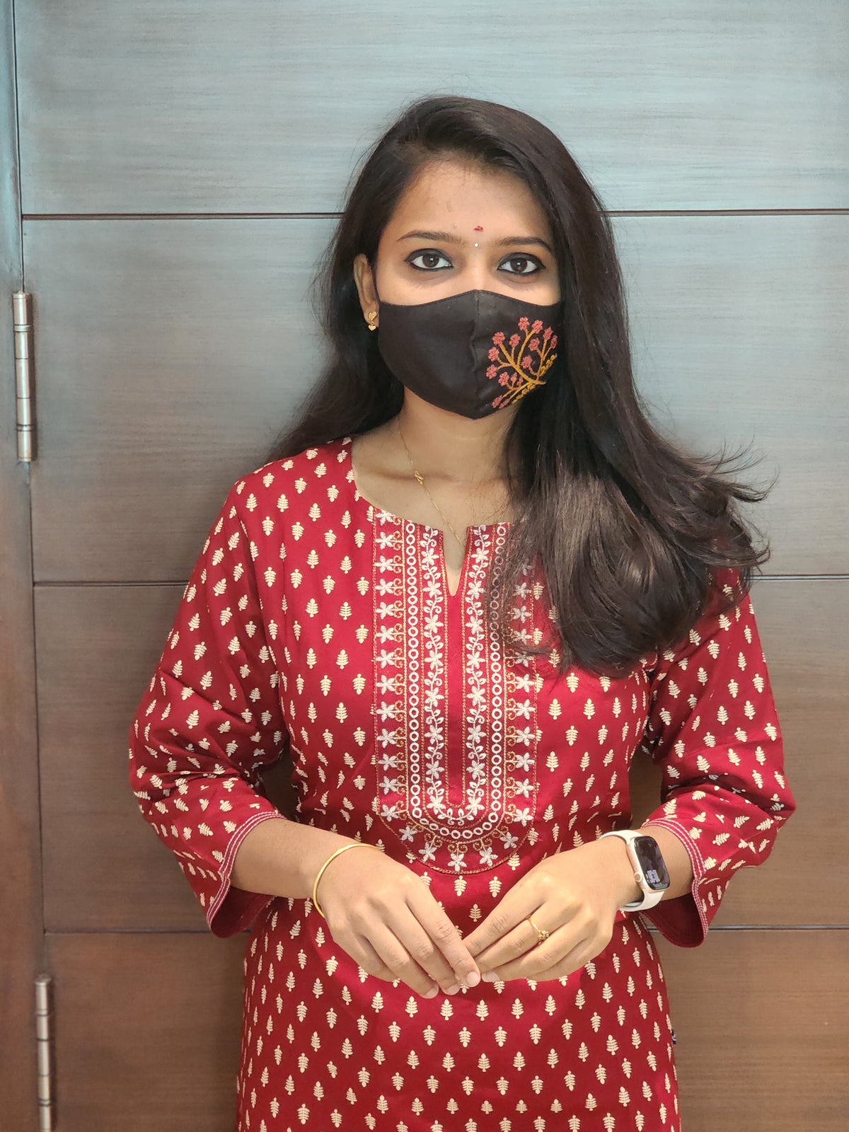 Office Wear Kurti (Embroidery) (4042)c