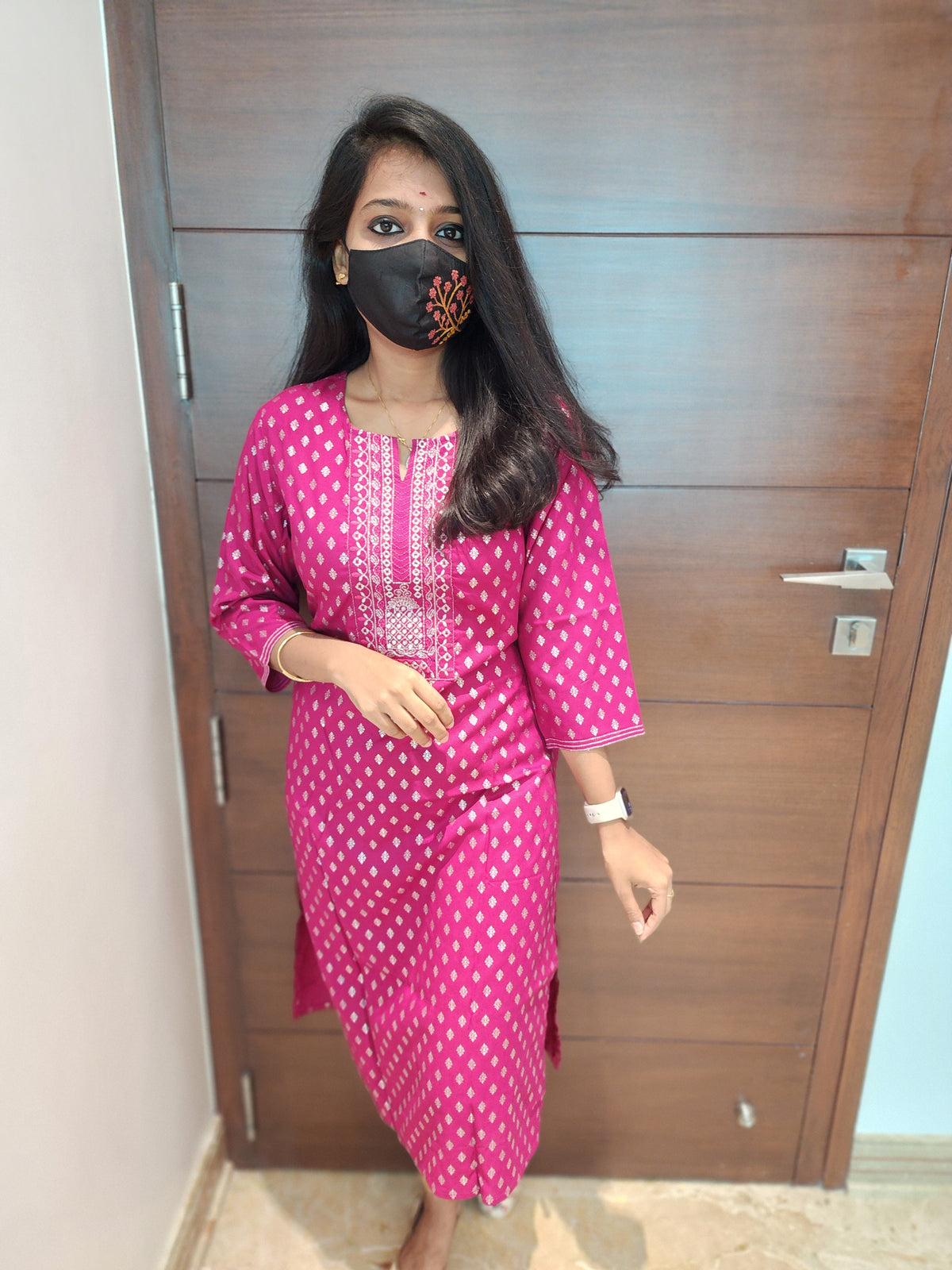 Office Wear Kurti (Embroidery) (4301)