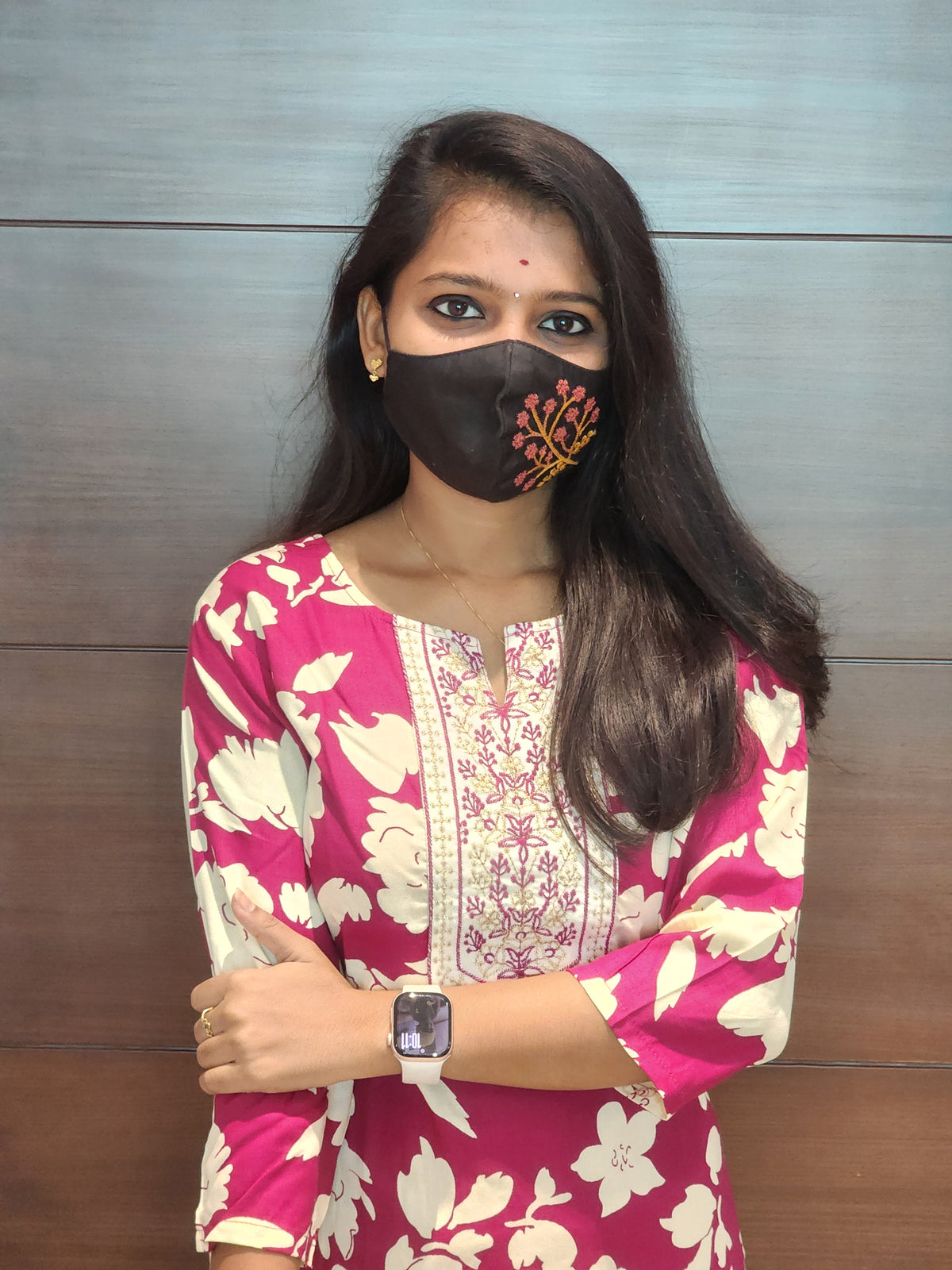 Office Wear Kurti (Embroidery) (4340)(c)
