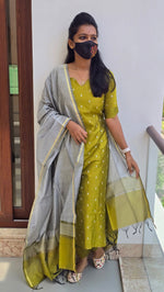 HANDLOOM SILK SET (4477)#