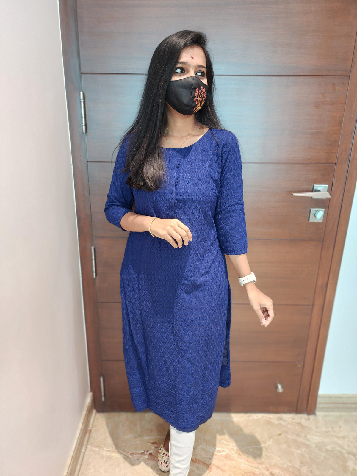 Chikankari Kurti (4560)(c3)