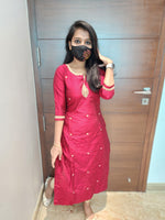 Office Wear - Embroidery kurti(13903)