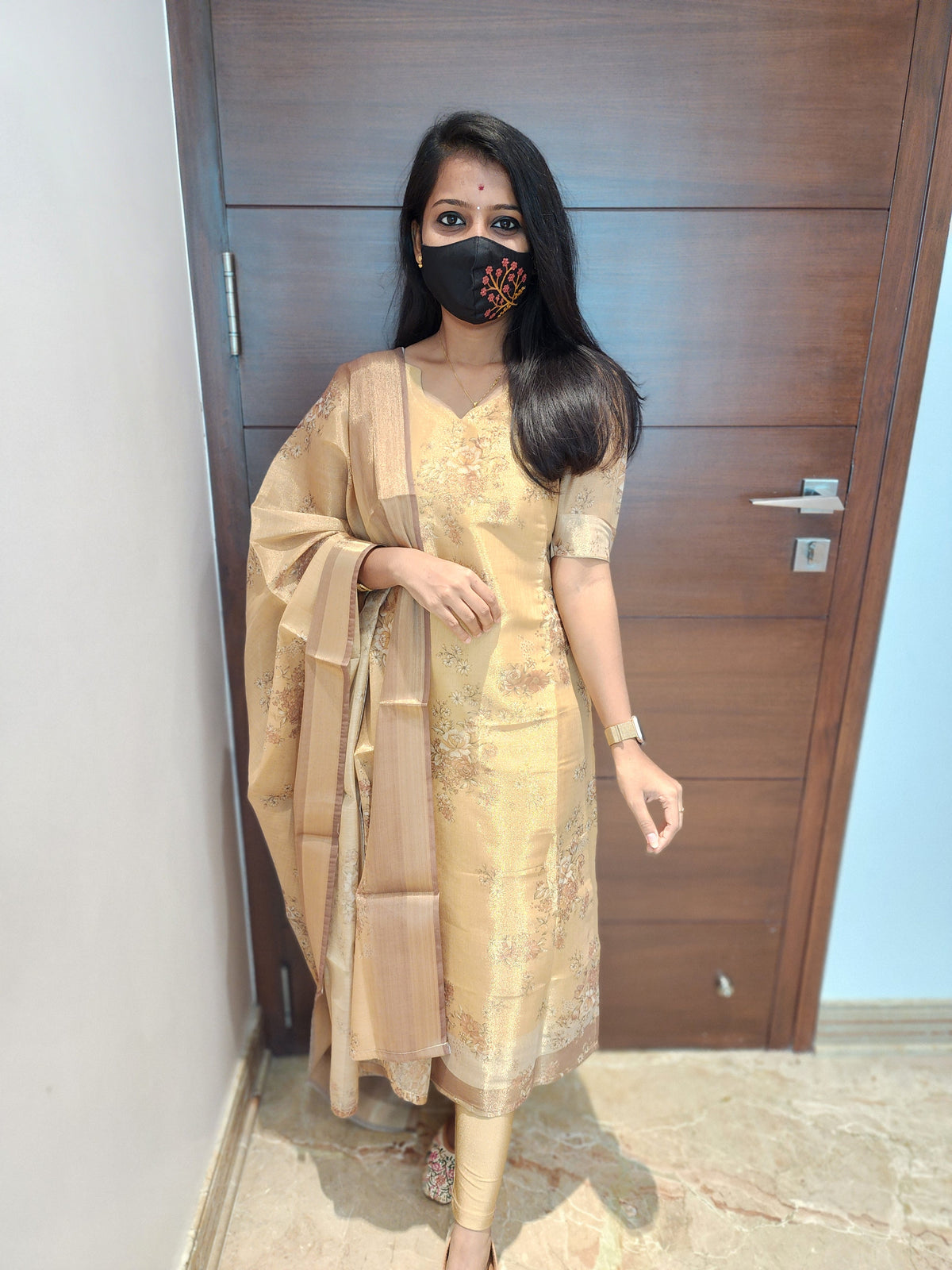 Salwar Set (kurti+Dupatta) (4758)