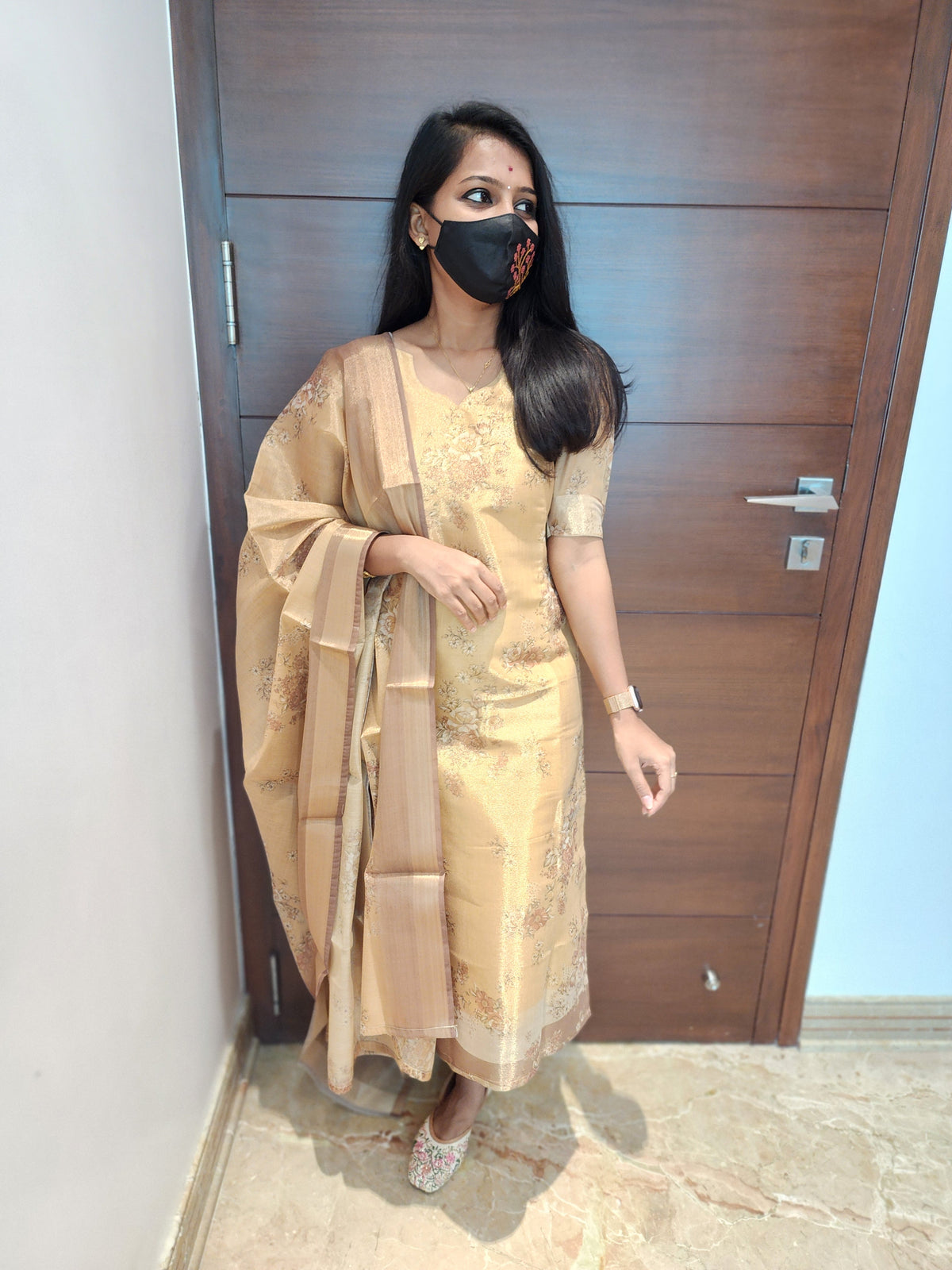 Salwar Set (kurti+Dupatta) (4758)