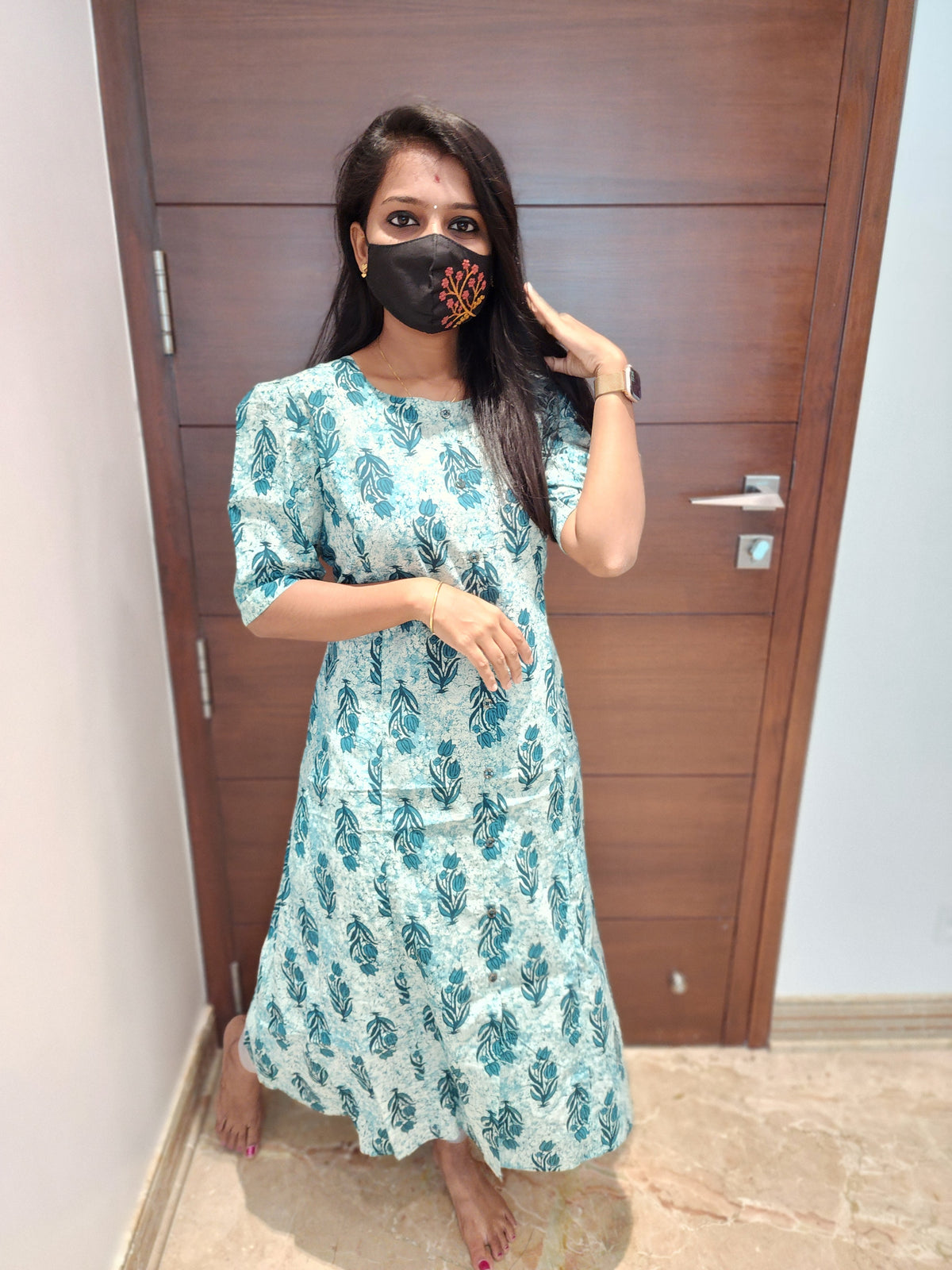 Jaipur A-Line cotton Kurti (5010)