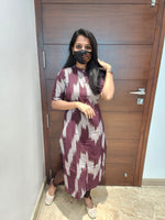 Ikkat Cotton Kurti (5091)