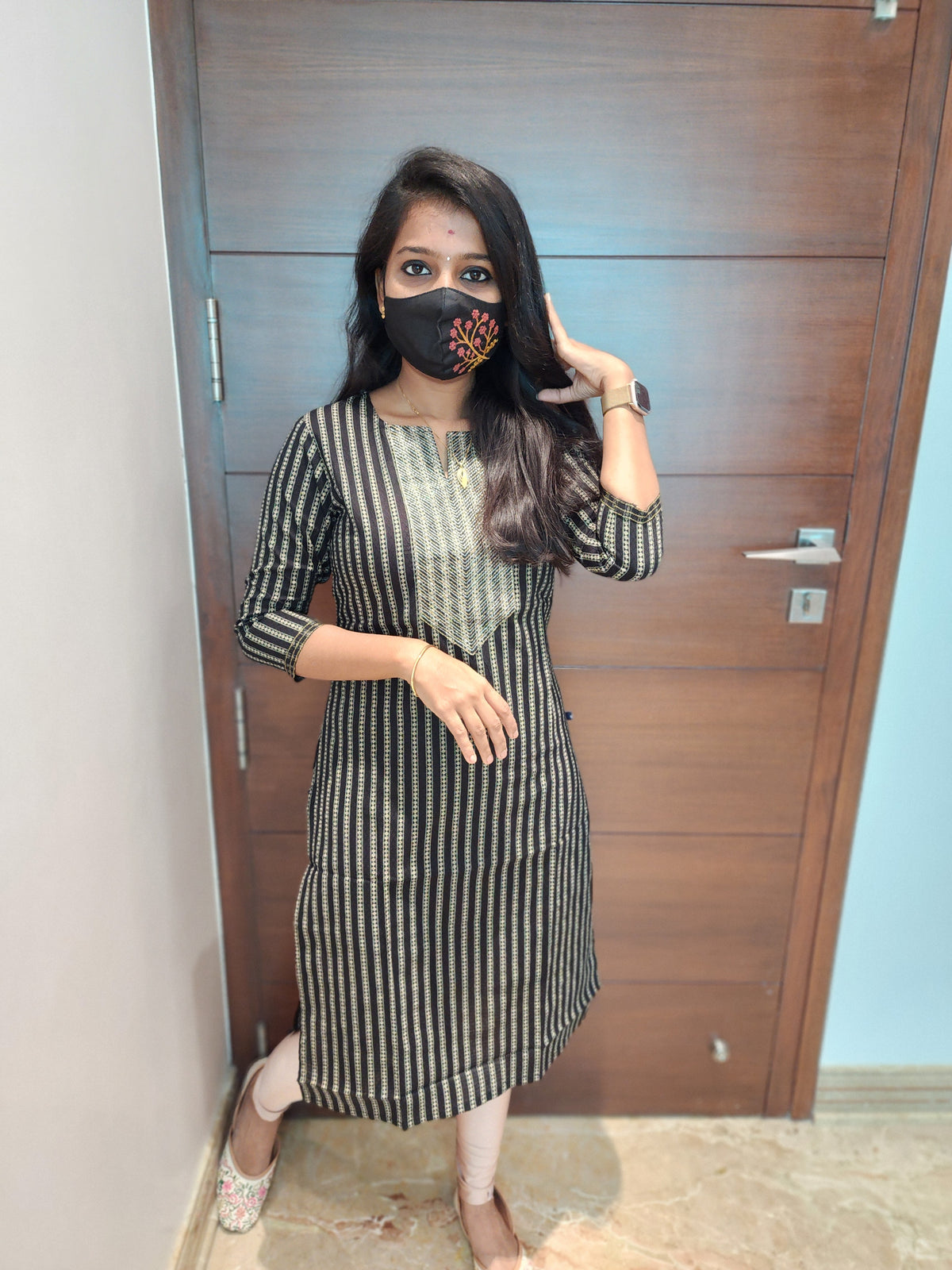 Office Wear Kurti (Embroidery)(5173)(c2)