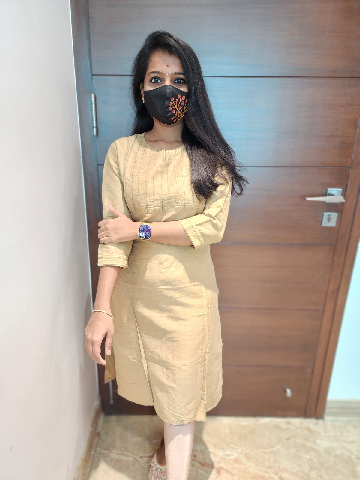 Office Wear Kurti (Embroidery)(5175)