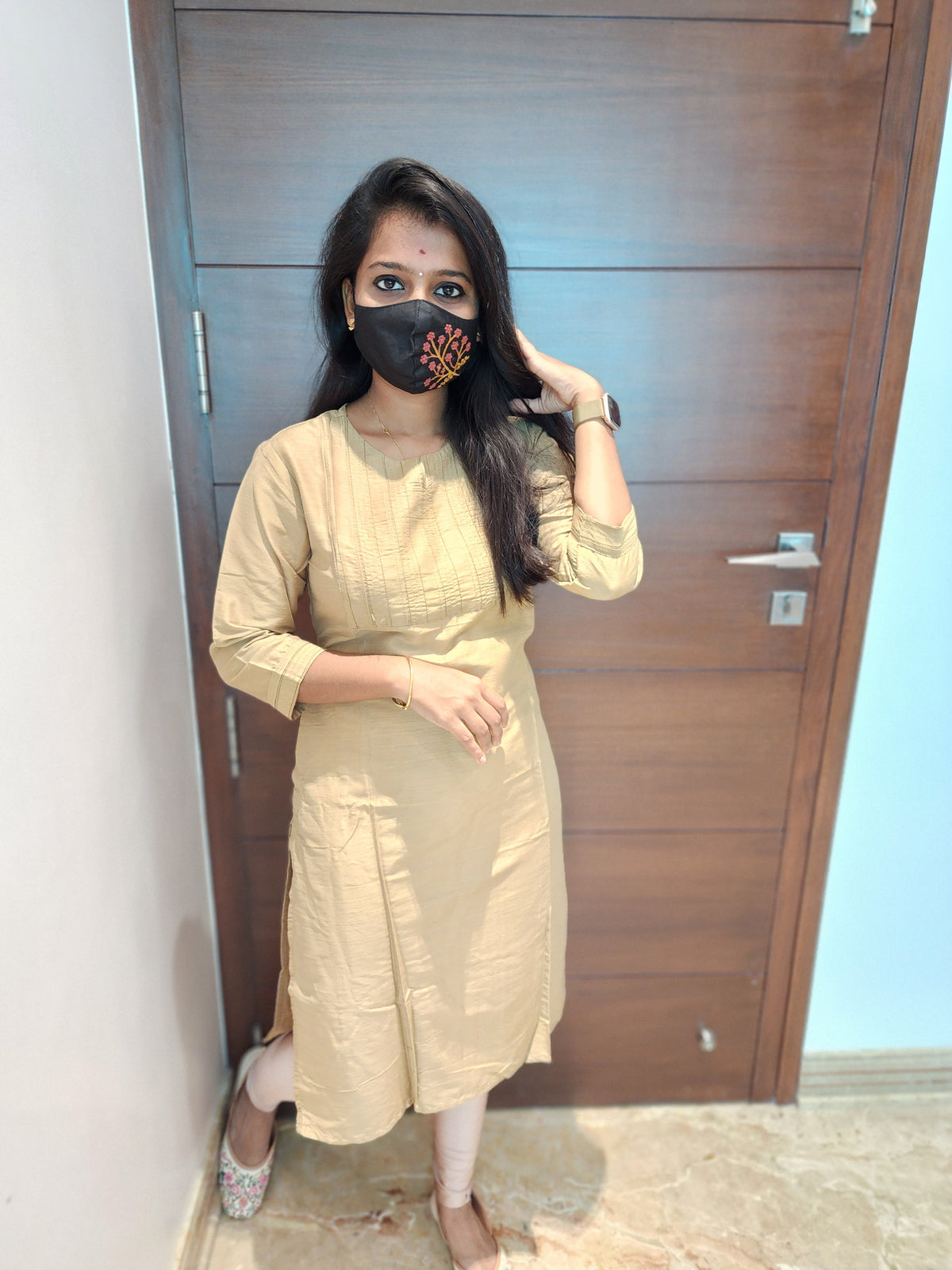 Office Wear Kurti (Embroidery)(5175)
