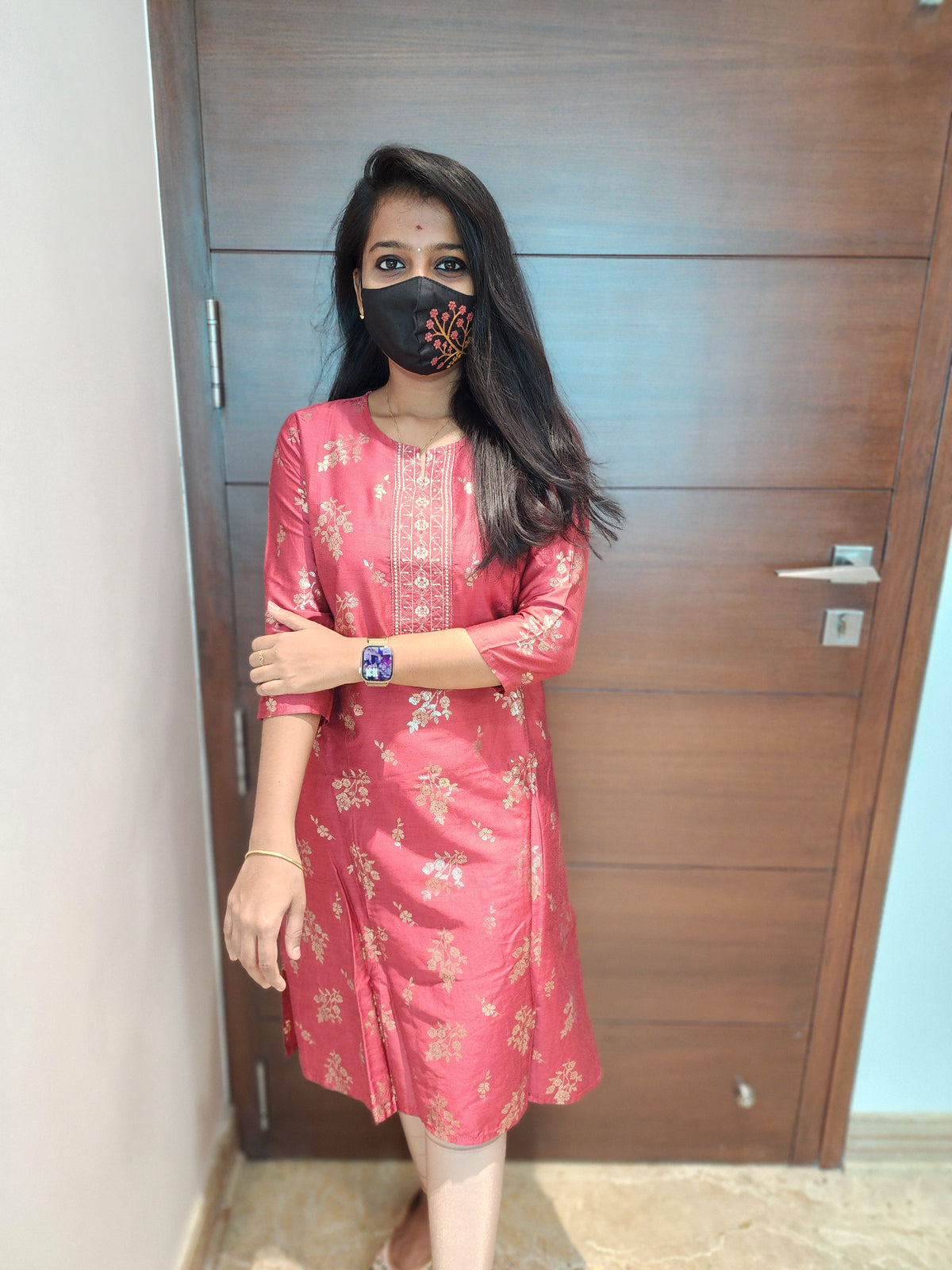 Office Wear Kurti (Embroidery)(5177)(c4)