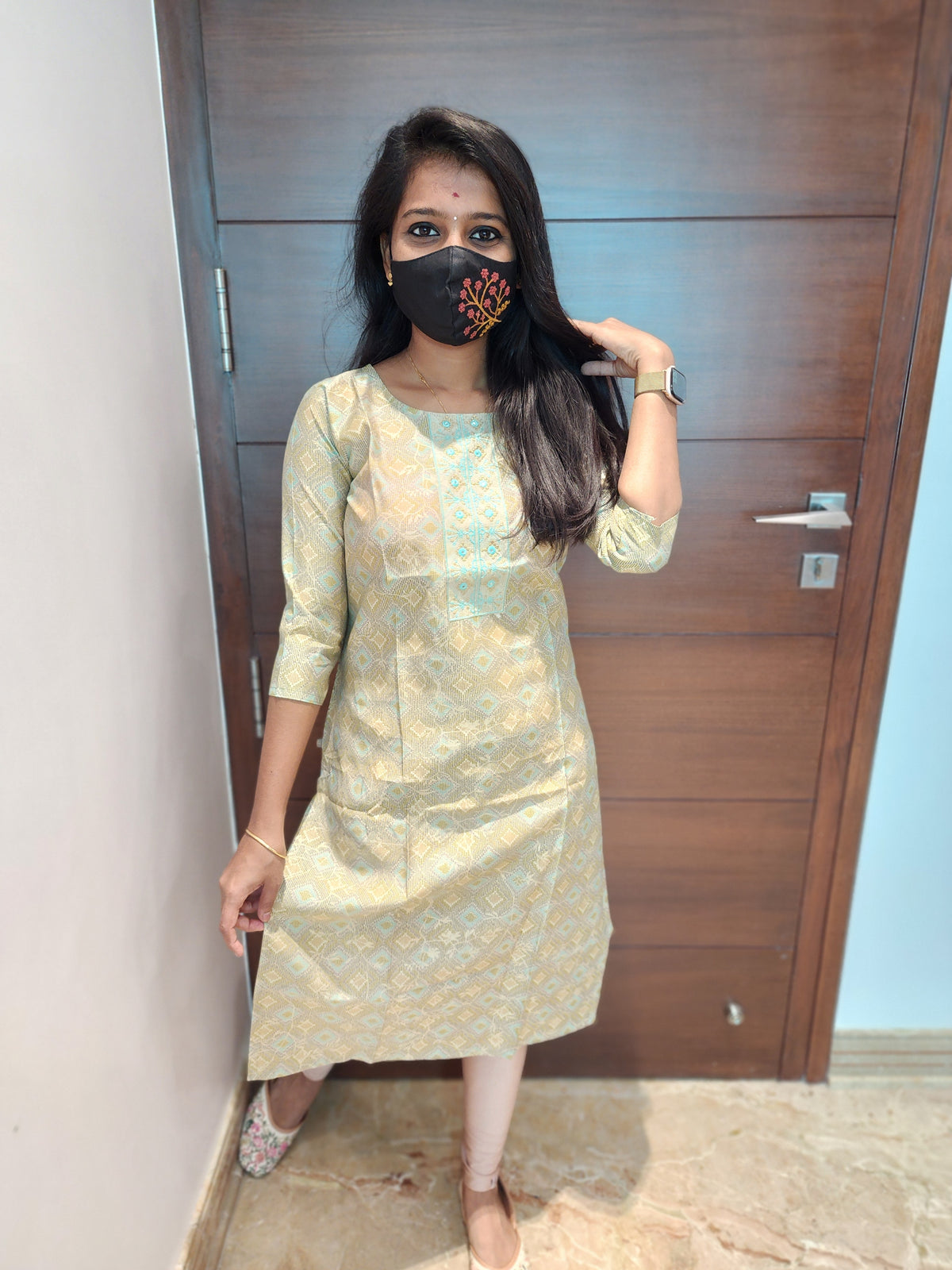 Office Wear Kurti (Embroidery)(5178)