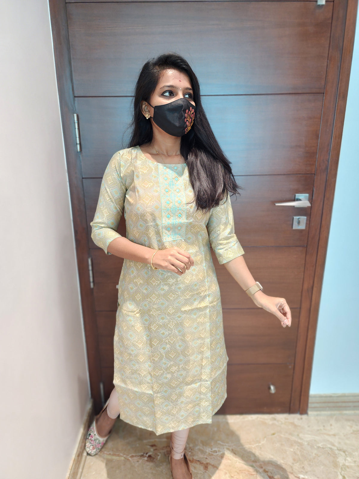 Office Wear Kurti (Embroidery)(5178)