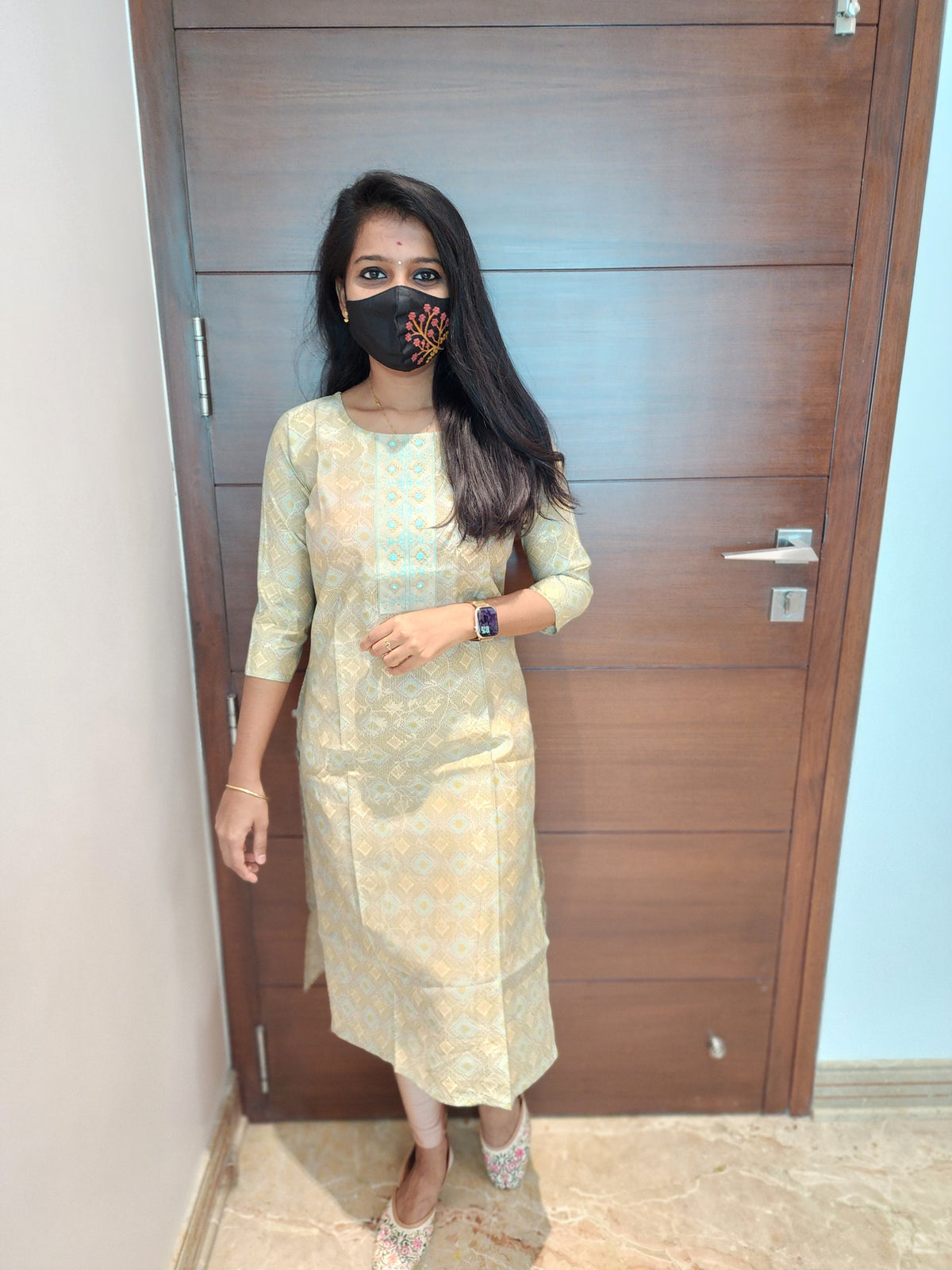 Office Wear Kurti (Embroidery)(5178)