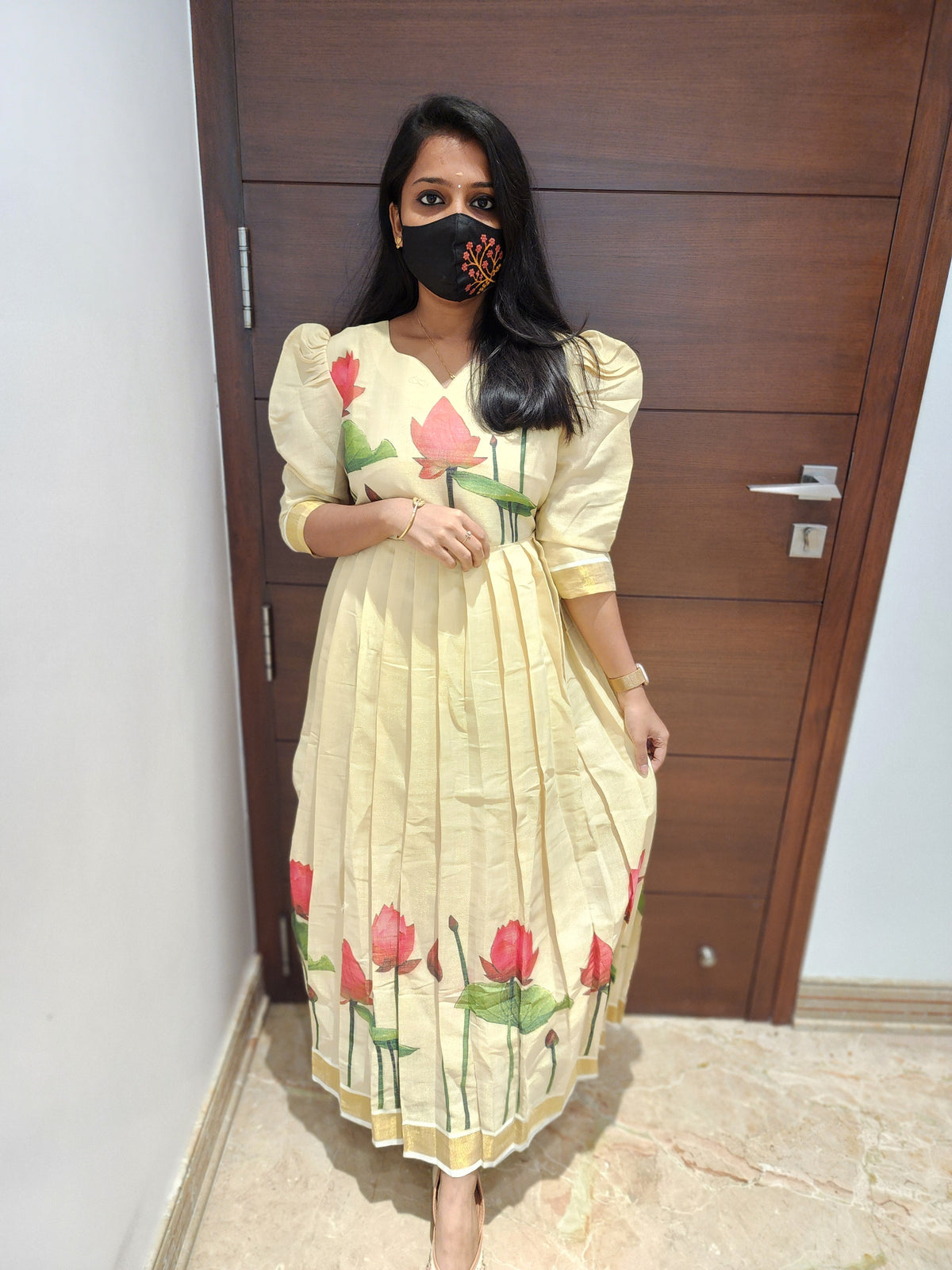 Onam Special - Ethnic Wear Gown (6156)(c4)