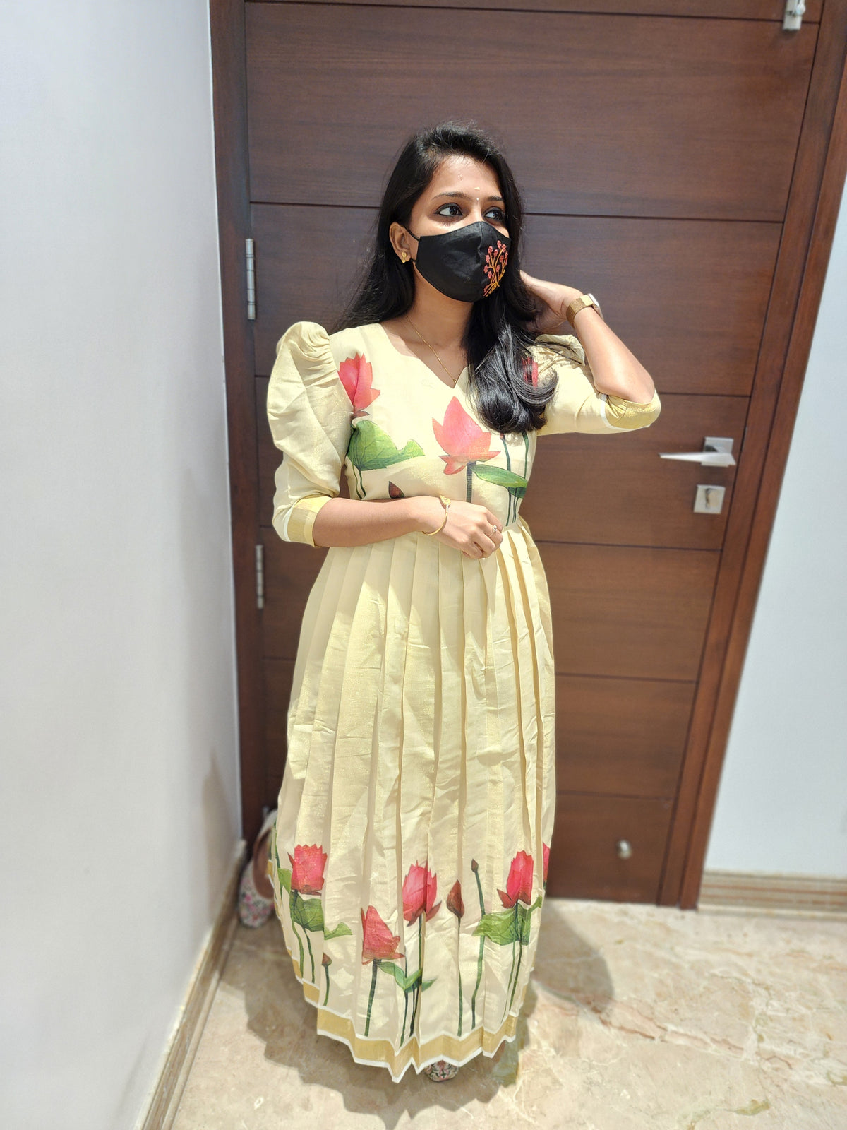 Onam Special - Ethnic Wear Gown (6156)(c4)