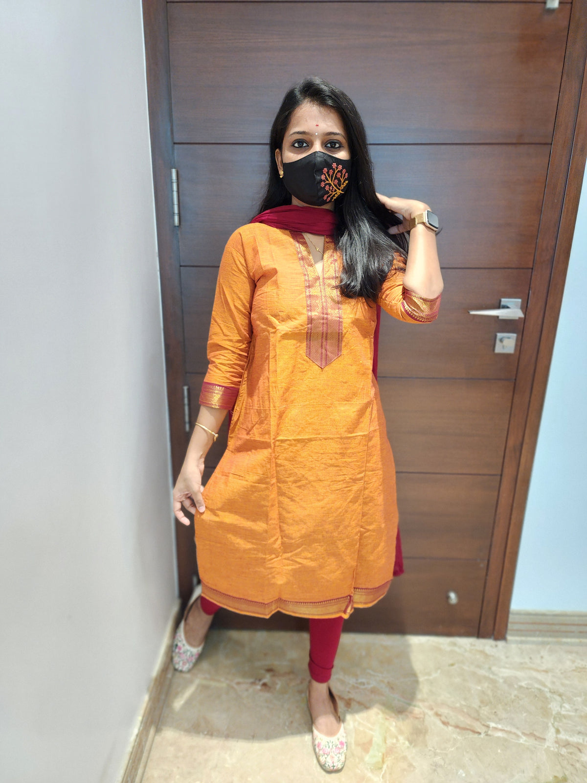 Office Wear kurti-mangalgiri cotton (6513)