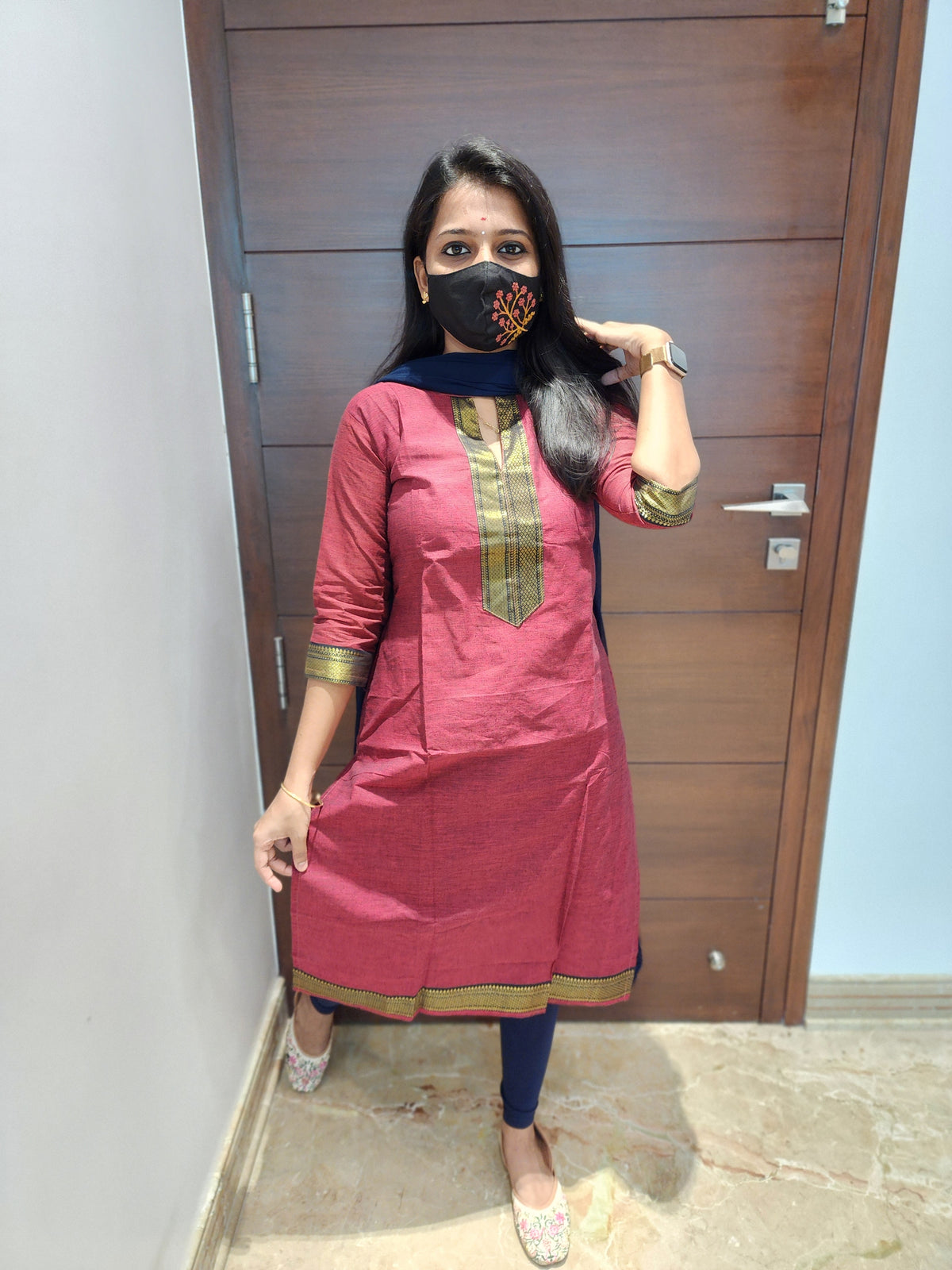 Office Wear kurti-mangalgiri cotton (6514)