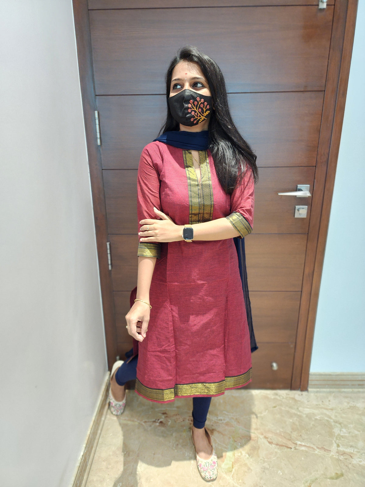Office Wear kurti-mangalgiri cotton (6514)