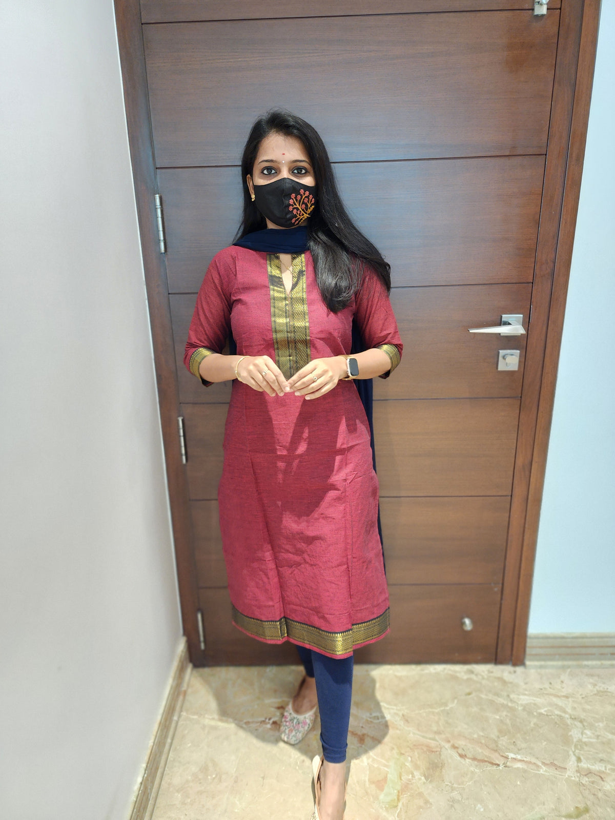 Office Wear kurti-mangalgiri cotton (6514)