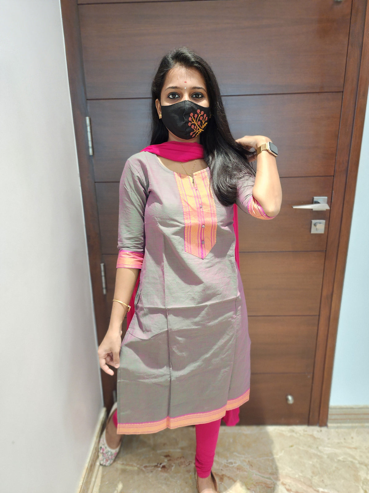 Office Wear kurti-mangalgiri cotton (6517)