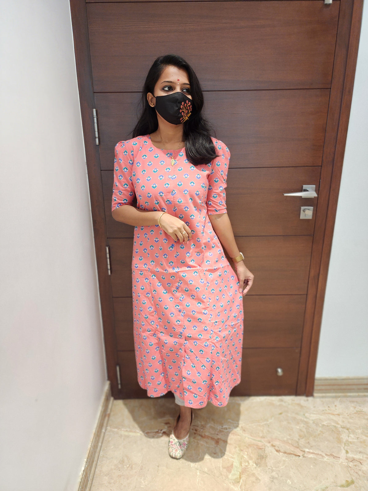 Jaipur A-Line cotton Kurti (7196)