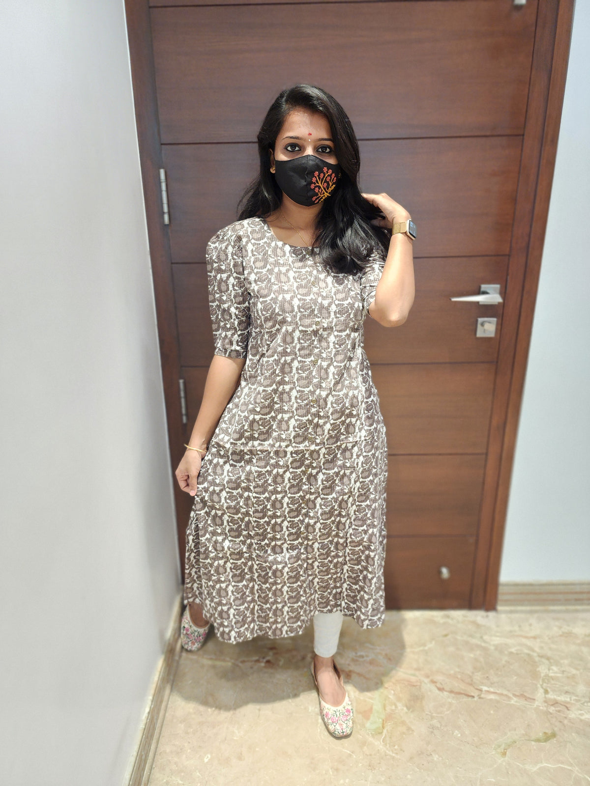 Jaipur A-Line cotton Kurti (7197)