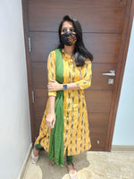 Ikkat Cotton Kurti (6828)c